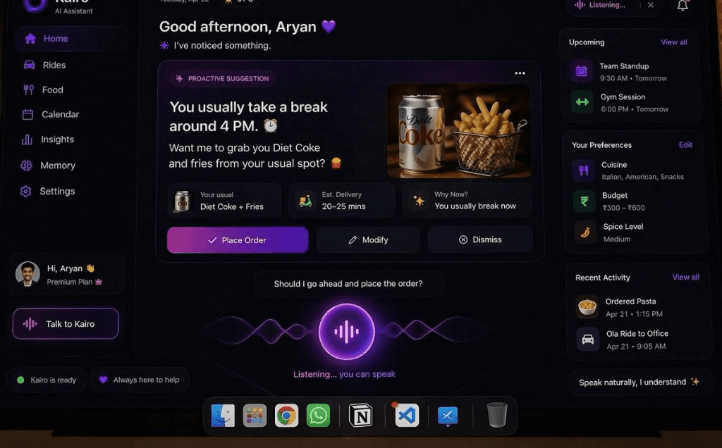 Kairo.AI — Real-Time Voice Behavioral OS project cover